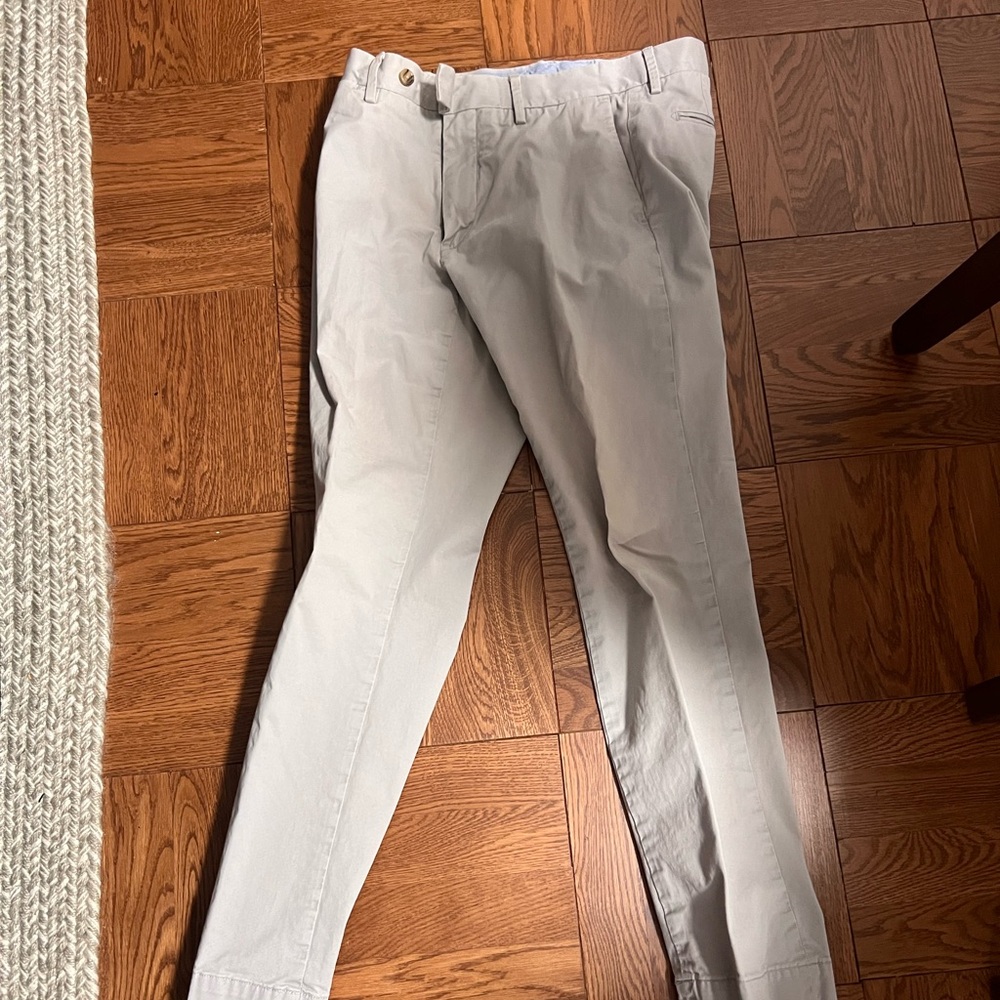 Ralph Lauren Light Gray Slim Stretch Trousers